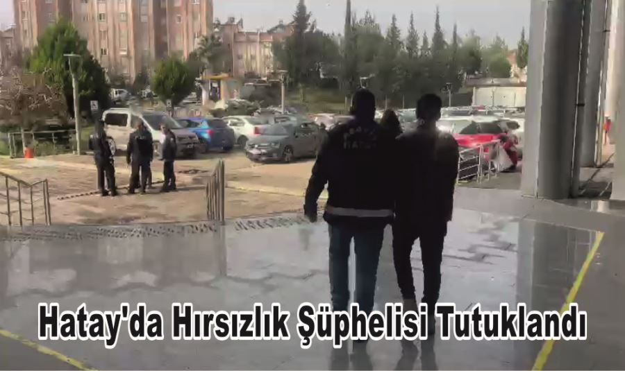 HATAY’DA HIRSIZLIK ŞÜPHELİSİ TUTUKLANDI