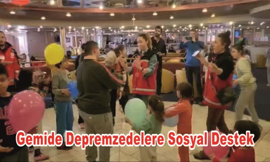 Gemide Depremzedelere Sosyal Destek