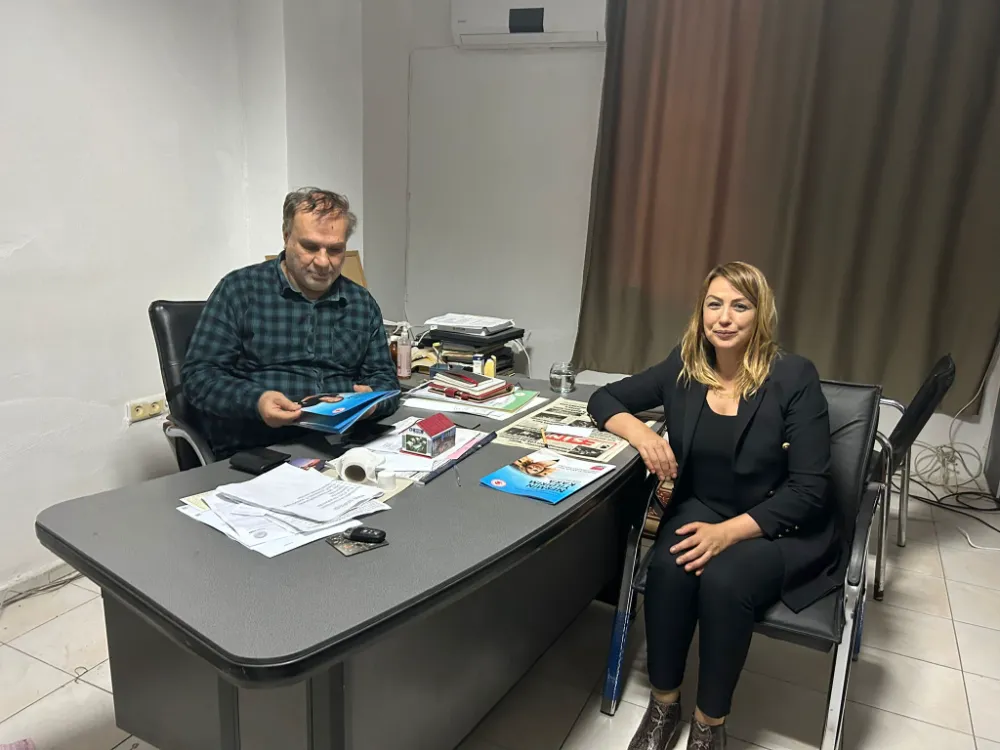 HATAY MİLLETVEKİLİ NERMİN YILDIRIM KARA ESİN GAZETESİNİ ZİYARET ETTİ.