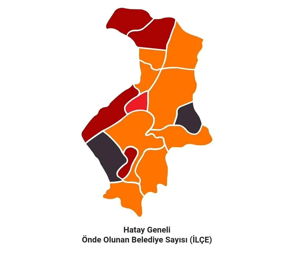 HATAY’DA İLÇE BELEDİYE BAŞKANLIKLARINI KAZANAN İSİMLER 