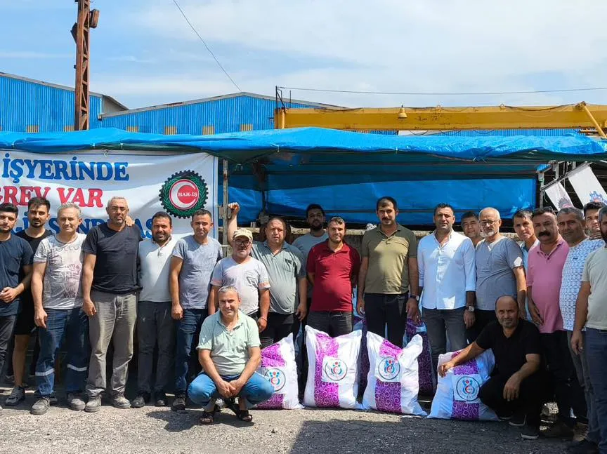 ÖZ SAĞLIK İŞ’TEN YOLBULAN EMEKÇİLERİNE DESTEK