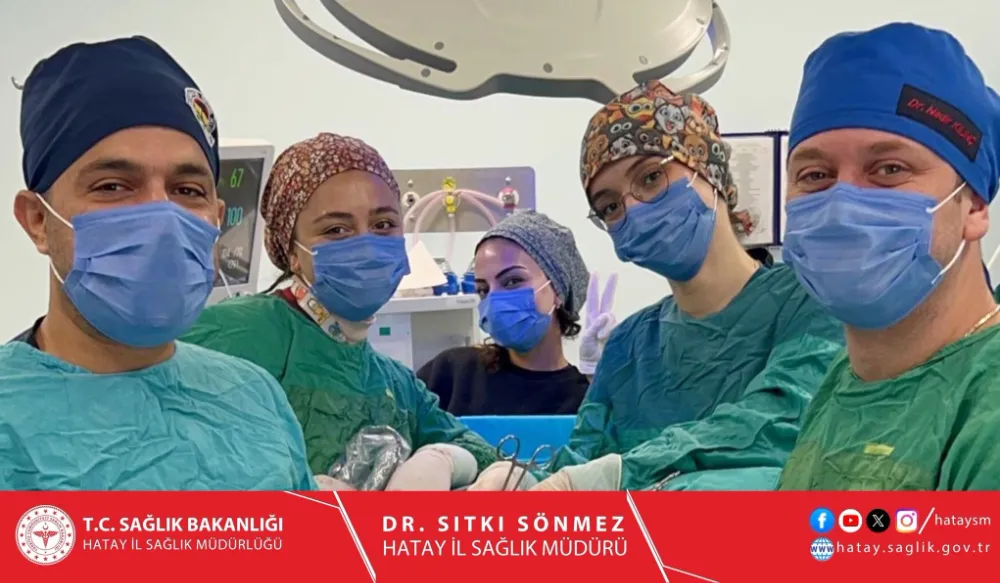 DÖRTYOL DEVLET HASTANESİNDE İLK KEZ YAPILAN V-NOTES CERRAHİSİ YÖNTEMLİ İLK AMELİYAT BAŞARIYLA GERÇEKLEŞTİ 