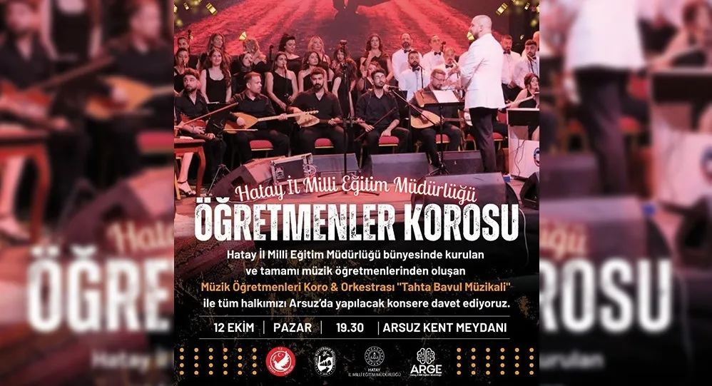 ÖĞRETMENLER KOROSU SAHNEYE ÇIKIYOR