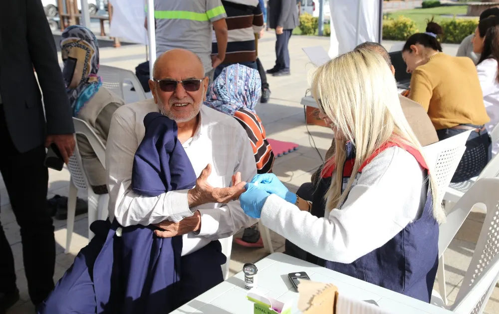 BELENLİ VATANDAŞLAR SAĞLIK ÖLÇÜMÜNE KATILDI