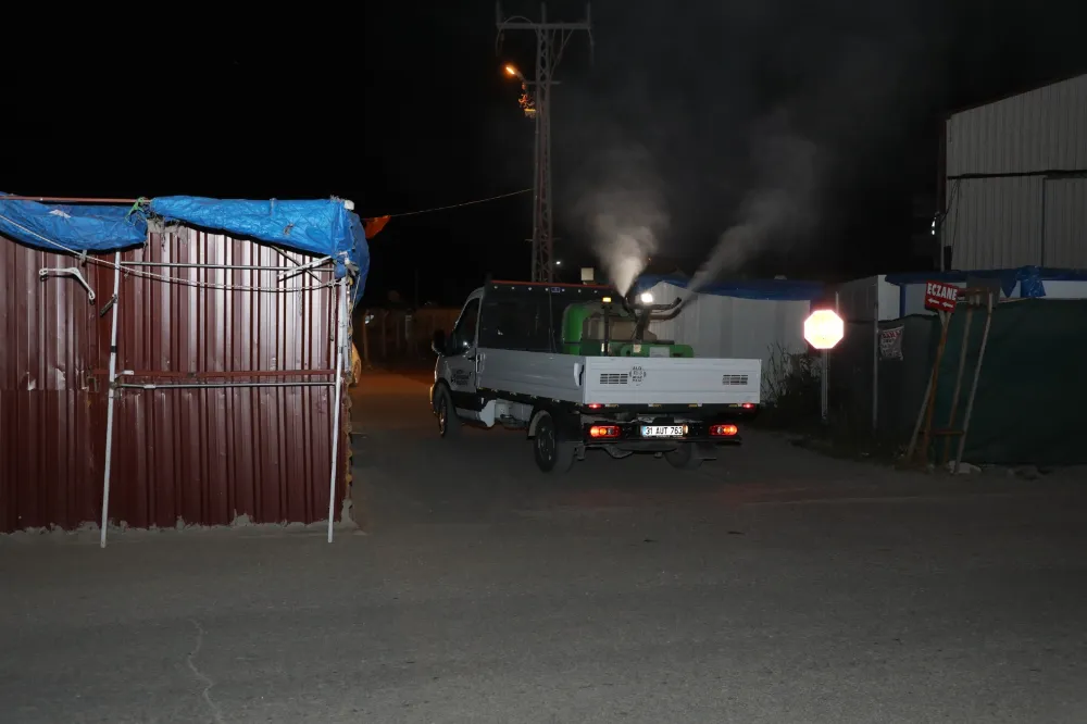 HBB’NİN GECE İLAÇLAMALARIYLA HAŞERELERE GEÇİT YOK