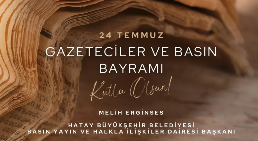 HBB  BASIN YAYIN VE HALKLA İLİŞKİLER DAİRE BAŞKANI ERGİNSES BASIN BAYRAMINI KUTLADI