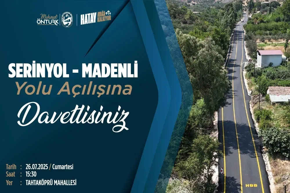 HBB’DEN SERİNYOL-MADENLİ YOLUNUN AÇILIŞINA DAVET