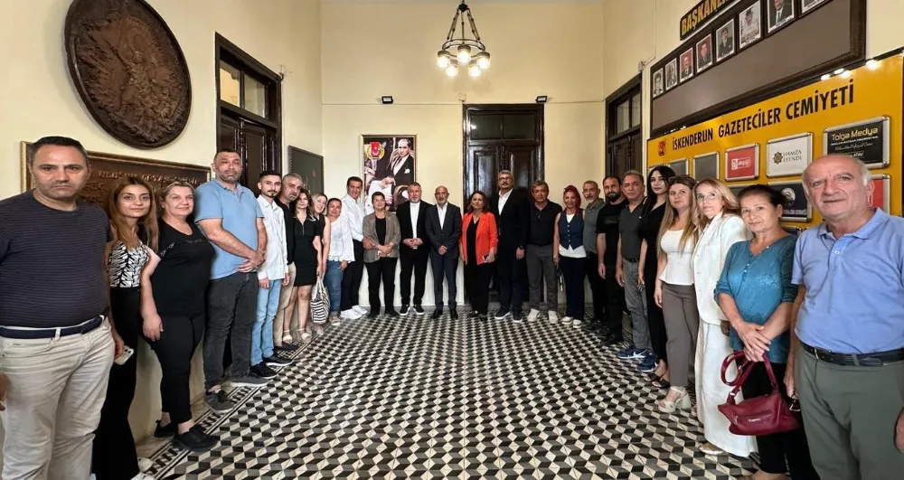 CHP HEYETİNDEN İSKENDERUN GAZETECİLER CEMİYETİ’NE ZİYARET