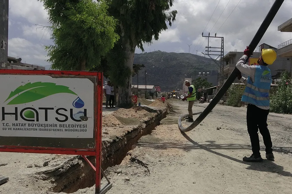 SAMANDAĞ’DA 103 BİN 653 M İÇME SUYU HATTI YAPILDI