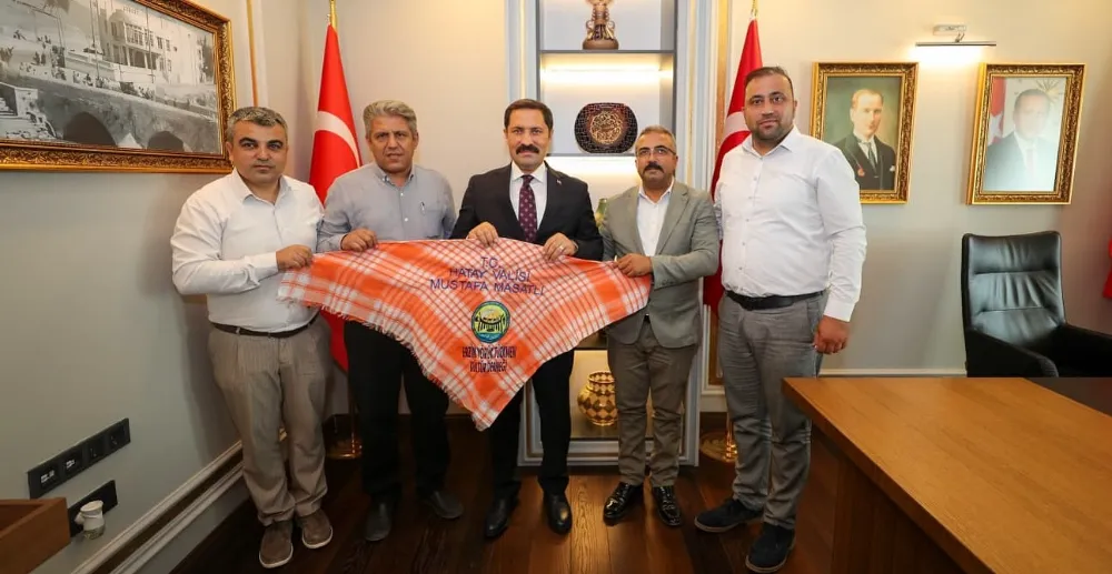 VALİ MASATLI, ERZİN YÖRÜK TÜRKMEN KÜLTÜR DERNEĞİ KOMİTESİNİ KABUL ETTİ 